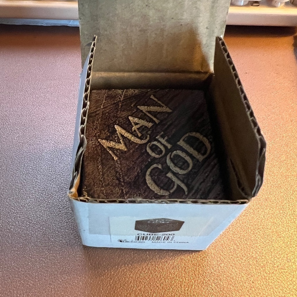 Dicksons Rustic Brown Inscribed Scripture Block Resin Stone Decorative NIB - Picture 8 of 12